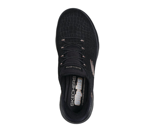 Pantofi sport, barbati, SKECHERS CLASSY NIGHT SLIP-INS 150128-BKGD negru, textil